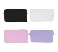 Cosmetic Organizer Bag - Travel Toiletry Bag, Beach Bag Makeup Bag | Silicone Beach Bag Organizer Makeup Bag, Makeup Brush Holder, Zipper Closure, Travel Pouch, Attached Beach Bag for Outdoor Travel