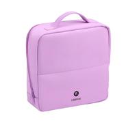 Cosmetic Organizer Bag with Upright Access, Multi Compartment Makeup Case with Brush Slots for Travel and Countertops Upright Makeup Bag Cosmetic Organizer Case Toiletry Pouch Brush Slot Travel Vanity