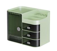 Cosmetic Organizer Box Multi-Compartment, Magnetic Closure, Mirror