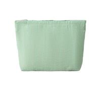 Cosmetic Organizers Bag, Waterproof, Secure, Green Stripes | Secure Zippers Design for Daily Use, Compactly Size for Easy Carrying of Beauty Products and Accessories