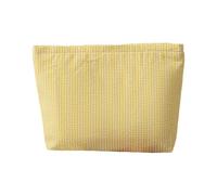 Cosmetic Organizers Bag, Waterproof, Secure, Yellow Stripes | Secure Zippers Design for Daily Use, Compactly Size for Easy Carrying of Beauty Products and Accessories