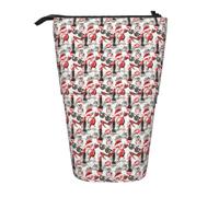 Cosmetic Perfume Art Print Telescopic Adjustable Pencil Case Lightweight Organizer for Office Travel Pen Bag