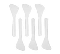 Cosmetic Spatulas Scoop Mini Face Cream Makeup Mixed Applicator Sticks Beauty Tool 100PCS plastic makeup spatula