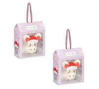 Cosmetic Sponge Set - Mouse - Pack of 2 - Apply Make Up in No Time This Festive Season - With Different Edges and Shapes to the Sponge, You Can Use It to Run Along the Contours of Your Face