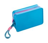 Cosmetic Storage Bag - Silicone, About 18x6.5x9cm,Portable Makeup Pouch, Bright Colored | Suitable for Travel, Large Capacity Makeup Bags, Travels Toiletry Bag, for Travel, Weekend, School, Business