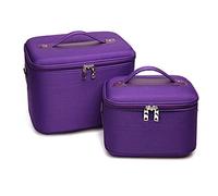 Cosmetic Storage Box 1 Pack Makeup Organizer Makeup Kit Travel Organizer Cosmetic Bags Women Travel Large Capacity Organizer Case Suitcase Makeup Organizer Box(D,S-22cm/8.66inch)
