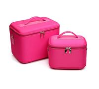 Cosmetic Storage Box 1 Pack Makeup Organizer Makeup Kit Travel Organizer Cosmetic Bags Women Travel Large Capacity Organizer Case Suitcase Cosmetic Display Cabinet(A,L-30cm/11.81inch)