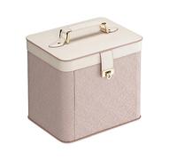 Cosmetic Storage Box Creative Ladies Portable Large Capacity Cosmetic Bag Multifunctional Jewelry Box Cosmetic Box Skin Care Storage Box Makeup Container(A)