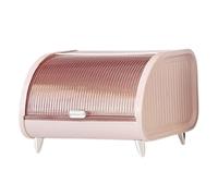 Cosmetic Storage Box Kitchen Storage Container for Bakery Coffee Shop Pantry Pink, 30x27x21cm