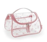 Cosmetic Storage Box Multifunctional Portable Transparent Cosmetic Bag Outdoor Travel Toiletry Bag Large Capacity Skin Care Storage Bag Makeup Container(A)