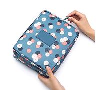 Cosmetic Storage Box Portable Cosmetic Bag Outdoor Ladies Cosmetic Bag Toiletries Storage Cosmetic Bag Suitable for Daily Outing Travel Makeup Container(D)