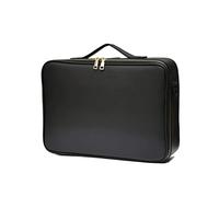 Cosmetic Storage Box Portable Cosmetic Organizer Leather Multi-Compartment Makeup Artist Professional Makeup Kit Travel Toiletry Bag Makeup Container(C,L-40.5cm/15.94inch)