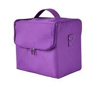 Cosmetic Storage Box Portable Large Capacity Makeup Bag Makeup Artist Makeup Kit Multilayer Foldable Nail Salon Embroidery Kit Washing Bag Makeup Organizer Box(D)