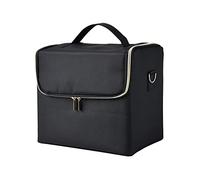 Cosmetic Storage Box Portable Large Capacity Makeup Bag Makeup Artist Makeup Kit Multilayer Foldable Nail Salon Embroidery Kit Washing Bag Makeup Organizer Box(A)