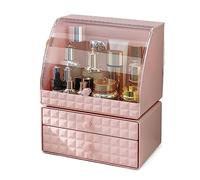 Cosmetic Storage Organizer Light Luxury Multi-Function Cosmetic Organizer with Drawers, Make Up Storage Box Dustproof Cosmetics Skin Care Products Storage, Jewelry Organizer Case Countertop Organizer(
