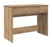 Cosmetic Table with Mirror and Drawers, Artisan Oak, 100 x 45 x 76 cm, Makeup Table with Storage Space and Organiser for Bedroom and Bathroom Styling