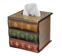 Cosmetic Tissue Box Case, Retro Book Shape Napkins , Face Tissue , for Weddings, Garages, Workroom, Kitchen, Toilet Tables, Bedside Table, Dining Room, TV Stand