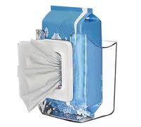 Cosmetic Tissue Holder, Wall Mounted Wet Wipes Dispenser - Multifunctional Self-Adhesive Tissue Box - Household Living Room Tissue Box, Tissue Storage Box for Kitchen and Nursery