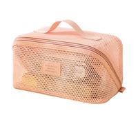 Cosmetic Travel Bag Portable Breathable Pouch with Handle | Travel Toiletry Bag for Mirror Beauty Brush Lipstick Daily Vacation