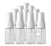 Cosmetic Travel Containers,Travel Jars for Toiletries,48 Pieces Mini Empty 10 ml Transparent PET Plastic Fine Mist Pump Spray Bottles(Transparent)
