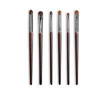 Cosmetics 2/6 Goats Hair Makeup Eyeshadow Brush Set Tool Super Soft Makeup Cone Blender Diffusion Tool Kit Wrinkle Cut Brush 6pcs2