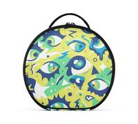 Cosmetics Bag Vertical Free-Standing Lightweight Capacity Travel Cosmetic Bag with Adjustable dividers 11 in