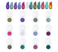Cosmetics Eyeshadow, 12X Girls Sparkly Eye Shadow Single Buildable, Reflective Glitter Eyeshadow Single for Travel, Daily Travel, Evening Parties