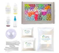 Cosmetics Made Easy Bath Bomb Making DIY Kit - Makes 5 x 120g Bombs (Fig & Vanilla (Purple))