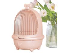 Cosmetics Organizer Box | Dust-Proof with Clear Lid | Countertop Cosmetics Organizer,for Lipstick Eyebrow Pencil Perfume Mascara Living Room Bedroom Dorm Apartment