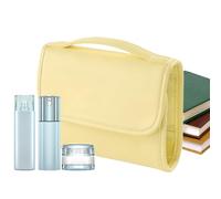 Cosmetics Organizer Trip, Waterproof Makeup Bag with Handle, Portable Cosmetic Bag, Cosmetic Organizer Great Storage Bags for Women for Men in the Bathroom In Flight, yellow, riferimento alla