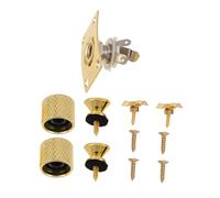 COSMEVIVI 1 Set Elegant Volume Knobs Buttons Bass Guitar Jack Socket for Enhanced Aesthetic Appeal and Comfortable Playing Experience