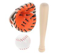 COSMEVIVI 1 Set Mini Baseball Kit Set Dollhouse Accessories with Miniature Sports Balls Glove for Crafts Decoration Teaching Baseball Fundamentals Compact Spaces