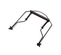 COSMEVIVI 10-hole Harmonica Holder Neck Rack Metal Frame Harp Stand Black Harmonica Accessory for Blues Folk Music Players