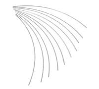 COSMEVIVI 10pcs 2.0mm White Copper Folk Guitar Fret Wires Luthier Tool Set 200mm for Electric and Acoustic Guitar Fretboard Repair Replacement