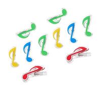 COSMEVIVI 10pcs Creative Music Note Clips Sheet Music Holders for Piano Score Practical Book Clamps Easy to Carry Use