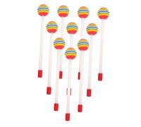 COSMEVIVI 10pcs Drumsticks Lollies Stage Performance Drumsticks Long Handles for Drums Boys and Girls Adults Bulk Pack