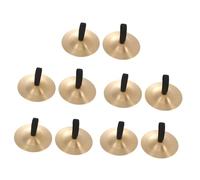 COSMEVIVI 10pcs Finger Symbol Instruments for Boys and Girls Gold Boy Girl's Percussion Cymbals Musical Toys