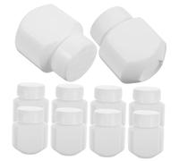 COSMEVIVI 10pcs Hdpe Travel Storage Bottles with Caps Leakproof Organizer for Liquid and Pill Travel Sealing Containers for Toiletries and Supplements