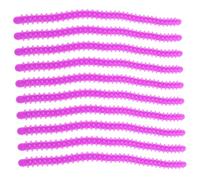 COSMEVIVI 10pcs Large Purple Silicone Hair Curlers Perm Rods for Women Spiral Reusable Hair Rollers for Wavy Hairstyles Durable Curling Tools for Salon and Home Use Easy to Handle Volume