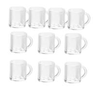COSMEVIVI 10pcs Miniature Beer Mugs Realistic Dollhouse Drinkware for Mini House Accessories for Collectors and Miniature Scenes Decorative Empty Cups for Dolls
