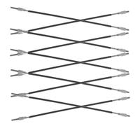 COSMEVIVI 10pcs Sturdy Violin Tail String Metal Wire Tailcords for Violin Replacement Tail Rope