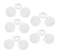COSMEVIVI 10pcs Sublimation Key Ring Blanks for DIY Handicraft Double-Sided Key Chain Blanks for Personalization for Creating Unique and Craft Projects