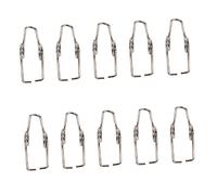 COSMEVIVI 10Pcs Trumpet Water Gate Springs Replacement Brass Instrument Draining Fittings Easy to Install Silver for Trumpet French Horn Tuba