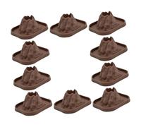 COSMEVIVI 10Pcs Volcano Model Kit Educational Science for Realistic DIY Volcanic Eruptions Prop Portable Hands Craftsmanship Tool for Creative Learning and Exploration