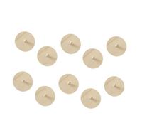 COSMEVIVI 10pcs Wooden Spinning Tops DIY Painting for Creative Craft Hand Eye Coordination Fine Motor Skill Development Safe Natural Material