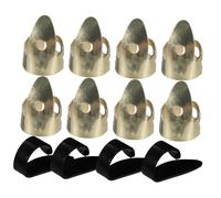 COSMEVIVI 12pcs Guitar Accessories Kit Variety Pack of Thick Guitar Picks Thumb Pads for Long Practice Sessions