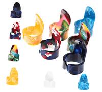 COSMEVIVI 12pcs Guitar Finger Picks for Electric Guitar Xylonite Protectors for Enhanced for Acoustic Ukulele Players Comfortable Design