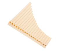 COSMEVIVI 18-note C Key Pan Flute Musical Instrument, Beige Mid-range Educational Portable Panpipe for School Teaching and Performance