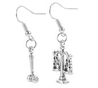 COSMEVIVI 1Pair Dangle Earrings for Lawyers Unique Metal Jewelry Law Students Judges Fashionable Statement Accessory Conversation Starter