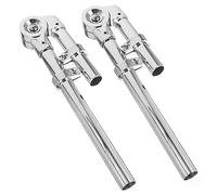 COSMEVIVI 1pair Tom Drum Bracket Percussion Instrument Holder for Easy Installation Silver Lightweight Drum Rack for Beginners and Students